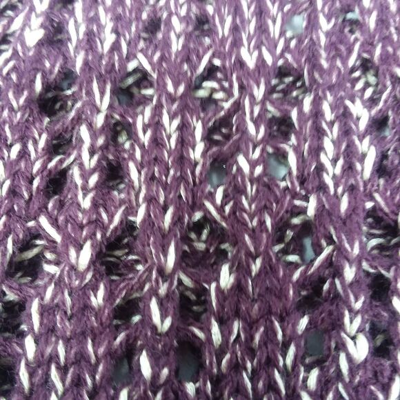 Narciso Rodriguez for Design Nation Womens L Marled Purple Beige Sweater $64 NEW - Picture 5 of 8